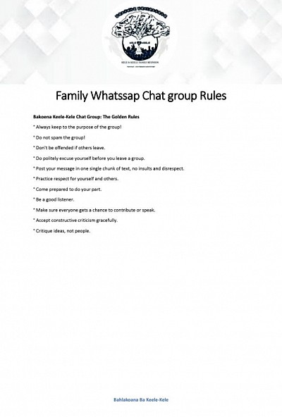 Chat Rules