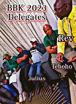 Delegates Julius, Teboho & Rev