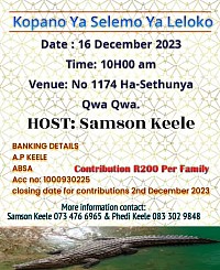 Kopano ya Bahlakoana 2023 Senior Gathering
