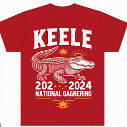 Keele National Red Short sleeve T.shirt