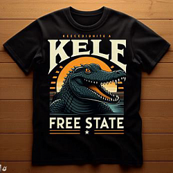 Kele Free State Black Short Sleeve T.shirt