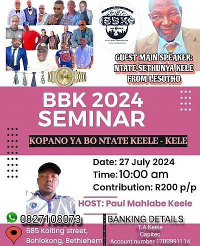 Host Mahlabe Bethlehem BBK